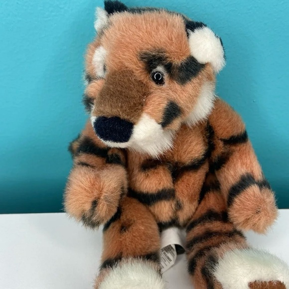 Russ Tiger Cub Tickles Plush Vintage Big Cat Stuffed Animal 8” Rare - Picture 10 of 10